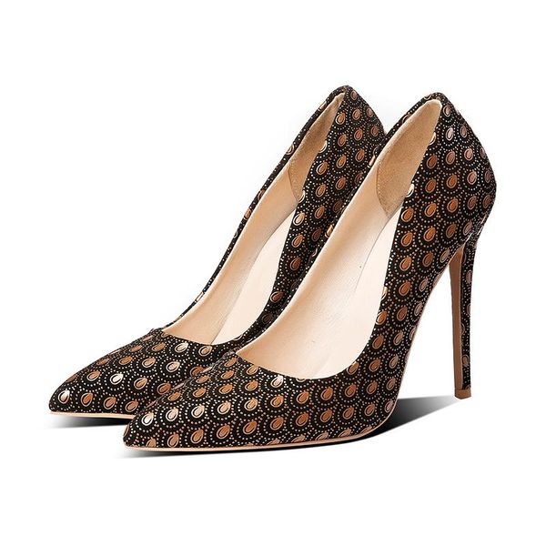 

dress shoes lucyever ladies elegant peacock plus size pumps spring 2021 party wedding thin high heels woman pointed toe sandals, Black