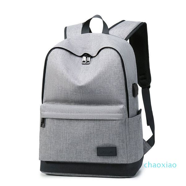 

student backpack - canvas school backpack durable travel lapbackpack with usb charging port school book bag daily rucksack for men&women