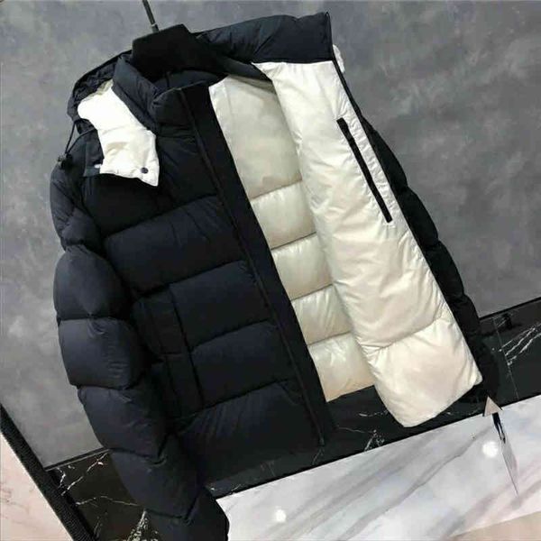 

Men's Down & Parkas MAYA Mens Designer Jackets france Hooded Outerwear Waterproof Women brand Windbreaker Thick Clothing Casual Coat DBHB, Black