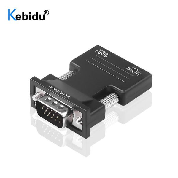 

audio cables & connectors 1080p male to female -compatible vga converter 3.5mm aux cable adapter fhd video output for pc laptv monit