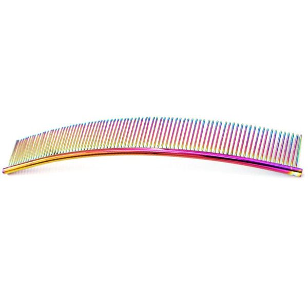 

dog grooming professional cat curved comb stainless steel pet dense teeth cleaning brush hair removal supplies