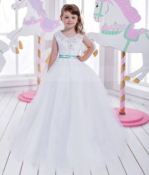 

girl's dresses white flower girls for wedding tulle lace long girl dress party christmas children princess costume kid size 1 14t, Red;yellow