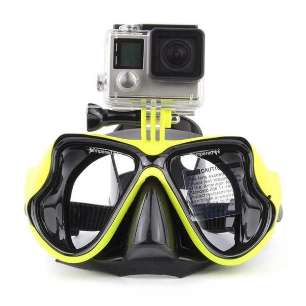 

diving masks professional underwater camera mask scuba snorkel anti-fog swimming goggles suitable for standard sports