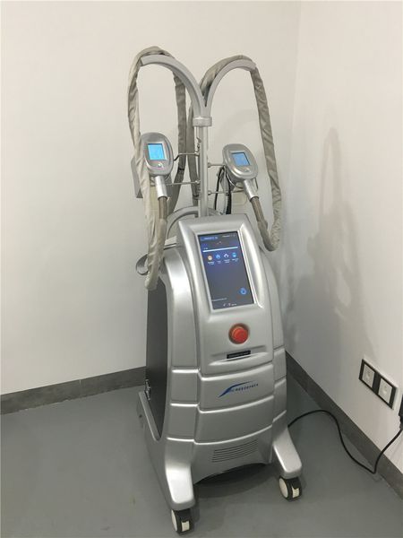 

salon use cellulite removal cooling technology fat ing cryolipolysis machine with 4 handles for weigh loss amd fat remova, Black;white