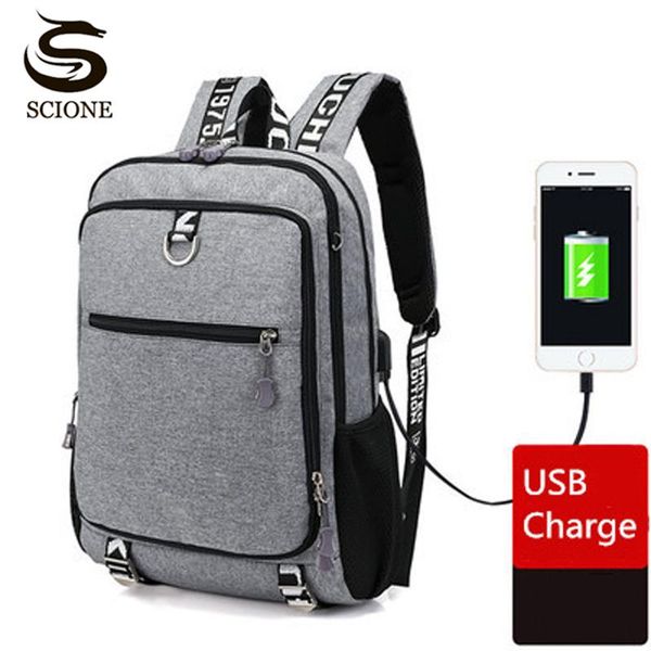 

backpack multi-function usb charging men laplarge capacity teenager school bag male travel rucksack fashion casual