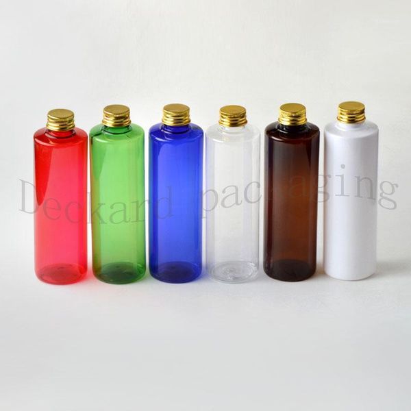 

alumnum sample container screw cap pet transparent bottle for make up 250ml plastic empty travel size portable