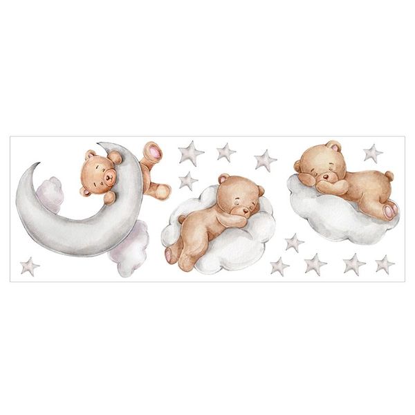 

wall stickers 1 set vivid bear removable decals cartoon kids room