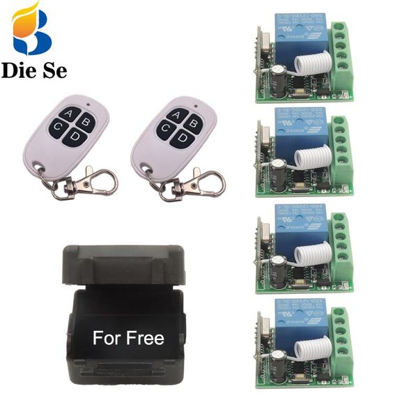 

smart home control 433mhz universal wireless remote switch dc12v 10a 1ch rf relay and transmitter for light/led/lamp/home appliance