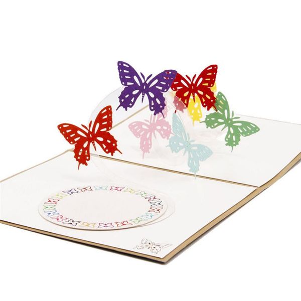 

greeting cards 1pcs happy birthday postcard 3d butterflygreeting card multifunction paper diy year invitation gifts