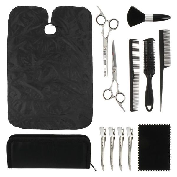 

hair scissors 1 set hairdressing kit barber flat tooth comb for salon