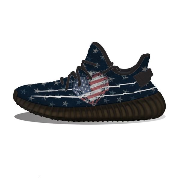 

good-lookingdiy custom retro love heart america flag running shoes mesh printed mens womens trainers outdoor sports sneakers