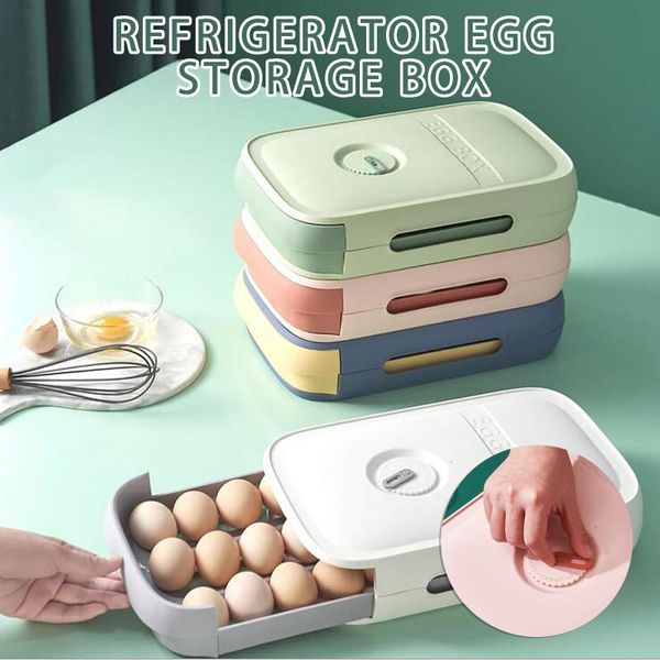 

storage bottles & jars egg box kitchen drawer type refrigerator fresh keeping dumpling household eggs holde