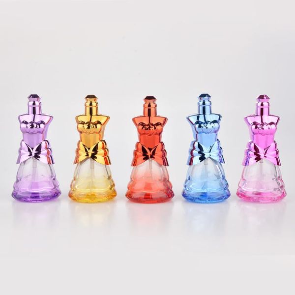 

storage bottles & jars 100pcs 10ml fashion lady style portable glass refillable perfume bottle with aluminum empty cosmetic parfum case by d