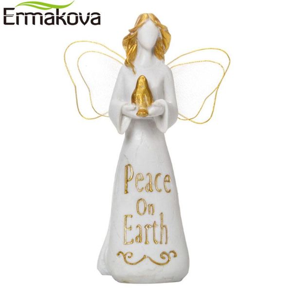 

decorative objects & figurines ermakova peace angel guardian figurine statue modern simple sculpture ornament hand painted for decoration de