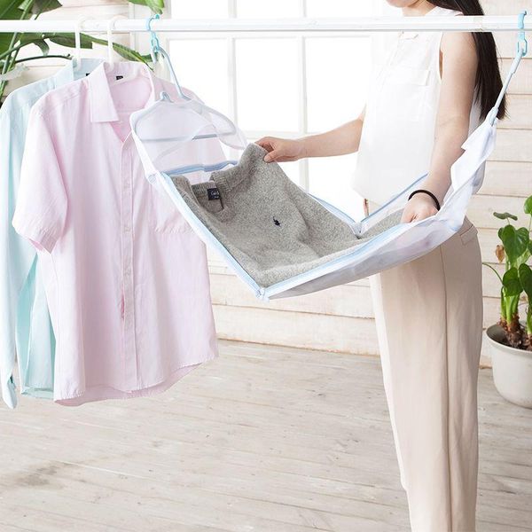 

multifunction folded into the laundry bag tiled drying net bag drying laundry
