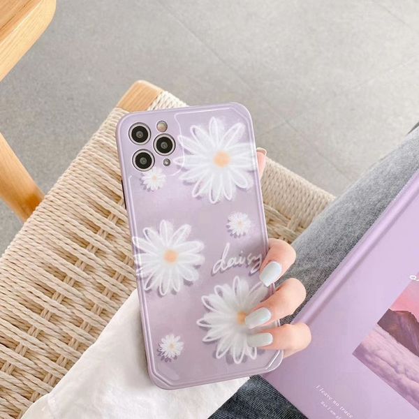 

sweet frosted daisy mobile phone cases for iphone 11 pro max 11 11 pro x xs max xr 7 8 plus fashion soft