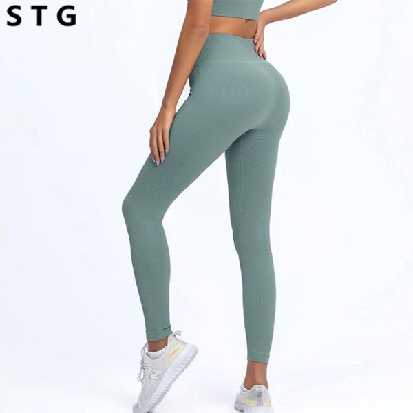 

yoga outfit leggings women hips push up tights gym fitness pants erengy seamless workout running