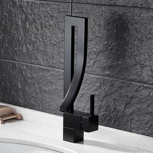 

brass basin faucet bathroom sink faucet mounted cold black paint kitchen sink