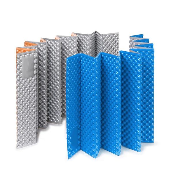 

185*56cm outdoor picnic mat moistureproof camping mattress pad aluminum film folding egg slot yoga mat ultralight ixpe+eva