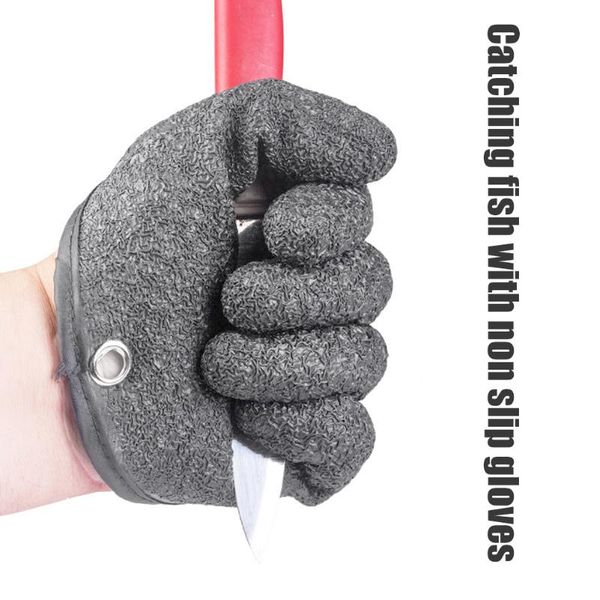 

fishing accessories 1pcs catching gloves protect hand from puncture scrapes fisherman professional catch fish and with magnet release