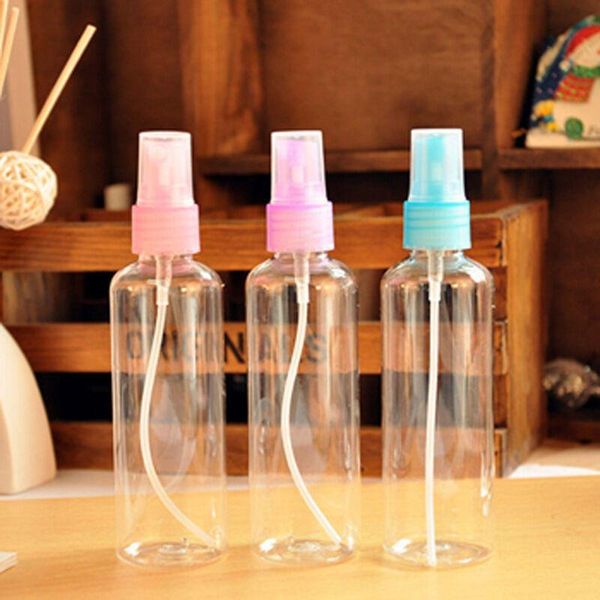 

storage bottles & jars 3pcs 100ml mini small empty plastic perfume transparent atomizer portable travel makeup spray