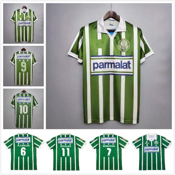 

palmeiras retro soccer jerseys 1992 1993 1994 home green vintage camiseta de futbol classic 92 93 94 football shirts, Black;yellow