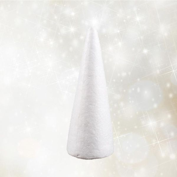 

30cm white diy cone children craft cone accessories for home craft christmas
