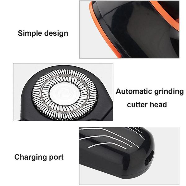 

5 blade shaver replacement head waterproof floating shaving razor men electric shaver rechargeable universal double ring speed