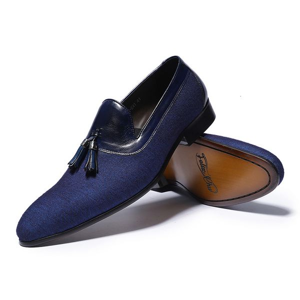 

dress shoes of men blue ies casual moccasins comfortable business fice shoes for wedding party size 39-46 id38, Black