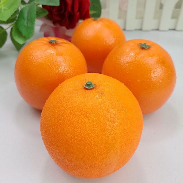 

party decoration 10pcs simulation orange artificial decorative table display kitchen decor
