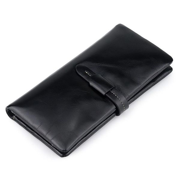 

women's long wallet leather handbagss fashion simple hand clutch, Red;black