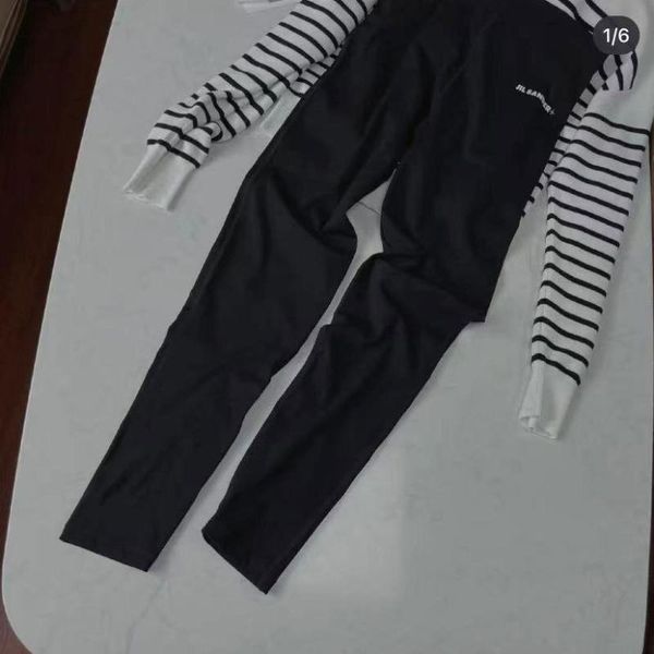 

women's pants & capris letter embroidered leggings elastic waist warm stretch slim-fit trousers female high-waisted pencil ankle-length, Black;white