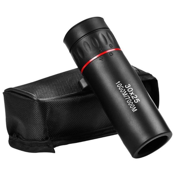 

telescope & binoculars high definition monocular 30x25 waterproof mini portable military zoom 7x scope for travel hunting with storage bag
