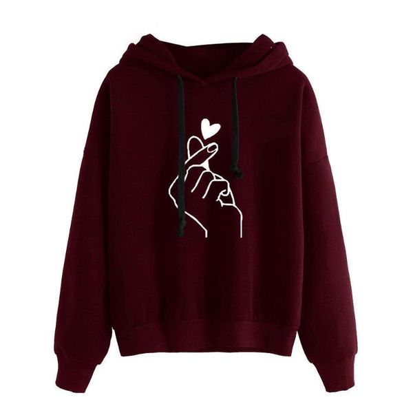 

women's hoodies & sweatshirts women 2021 autumn winter plus size long sleeve pocket pullover hoodie female casual warm hooded sweatshir, Black