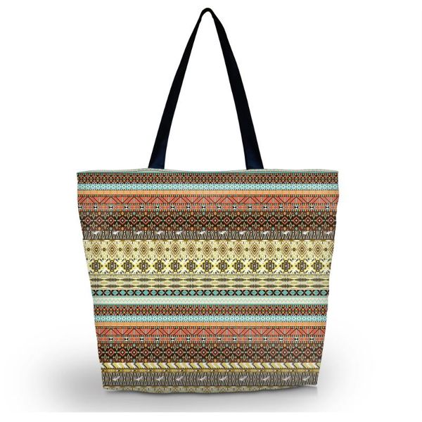 

shopping bags 2021 foldable tote women reusable bag shoulder ladys handbag pouch zipper closure pocket sb-1676