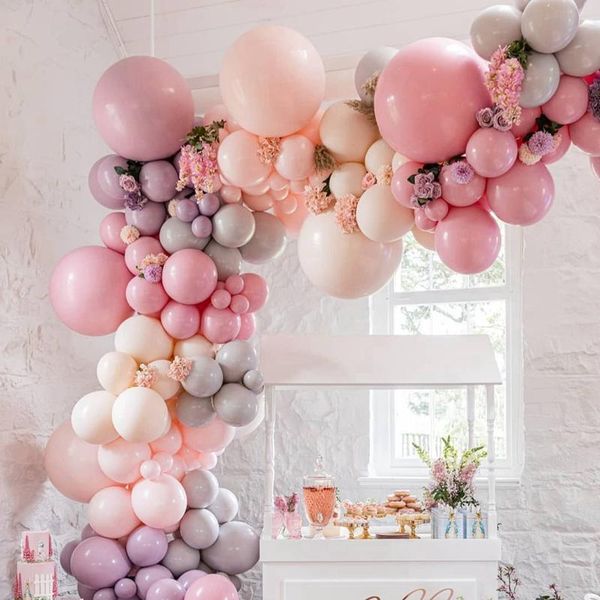 

party decoration 5-36inch rose pink macaroon big latex balloons wedding anniversary valentine's day happy birthday decor helium globals