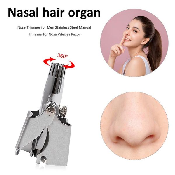 

electric nose & ear trimmers portable trimmer for men stainless steel manual vibrissa razor washable hair