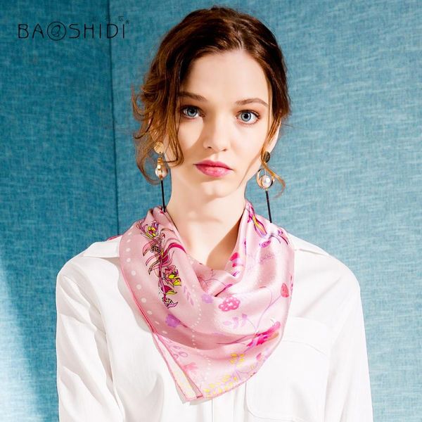 

scarves silk scarves, qiu dong season small squares female chinese wind mulberry scarf/birds pay homage to the king, Blue;gray