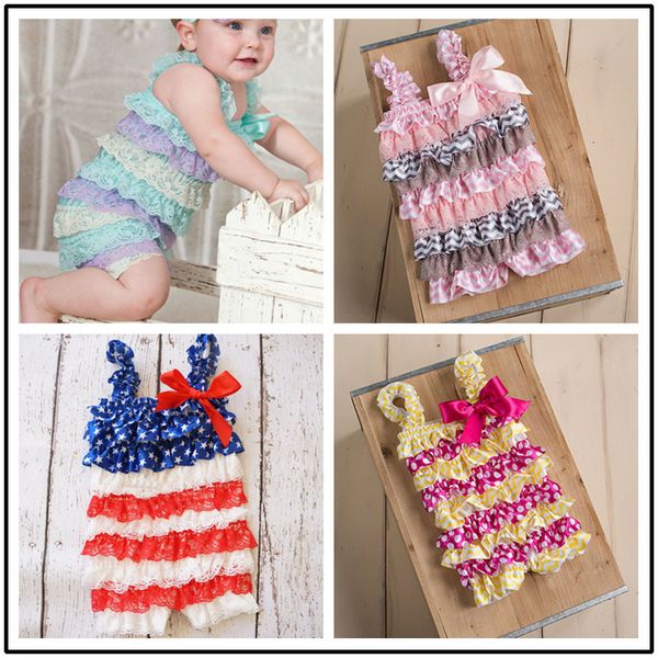 

summer children's hardwear creeping suit suspender lace jumpsuit, White