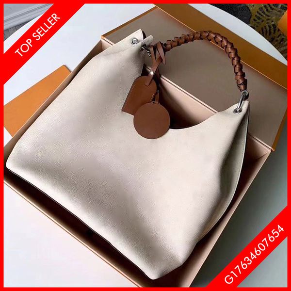 

5a women bags fashion leather large capacity woven handbag crossbody bag with box