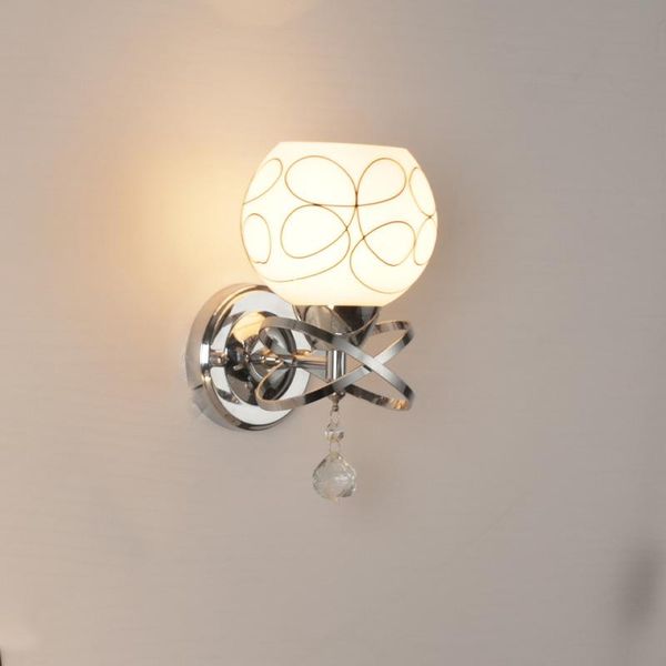 

e27 indoor wall lights fixture bedroom living room stair sconce silver or gold