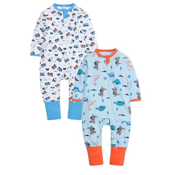 

jumpsuits 2pcs/lot baby clothes rompers born long sleeve cotton boy infant jumpsuit 0-24m body suit, Blue