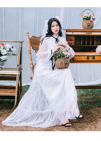 

casual dresses 2021 summer dress evening party long women for vestido maxi vintage white bohemian female sleeve, Black;gray