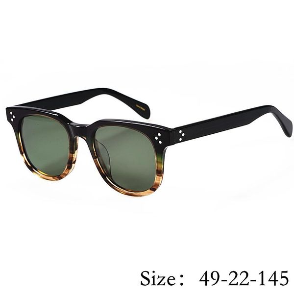 

sunglasses vintage retro square afton5236 fashion style import acetate uv400 polarized women man eyeglasses, White;black