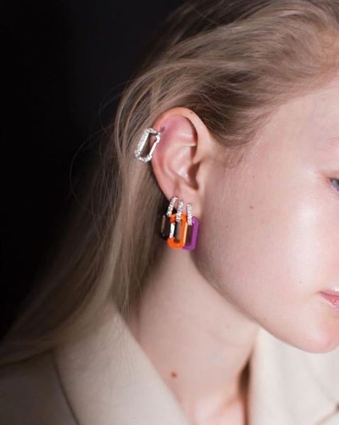 

versatile earrings: fashionable, simple, personalized, color pin, earrings, earrings and accessories for women, Golden