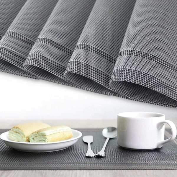 

mats & pads inya holiday quality pvc washable place grey color table mat