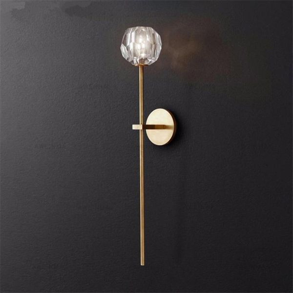 

wall lamp american luxury modern crystal ball lamps bedroom living room bedside bathroom stairled sconce lights luster fixtures