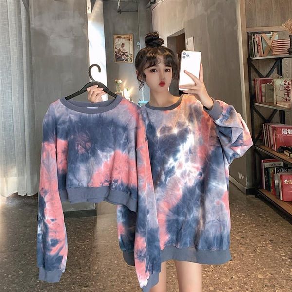 

women's t-shirt tie dye t shirt summer short sleeve female t-shirts casual tee o-neck loose ladies girls tshirt harajuku women, White