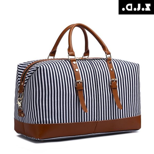 

style fashion new portable travel bag, large-capacity striped messenger xdees