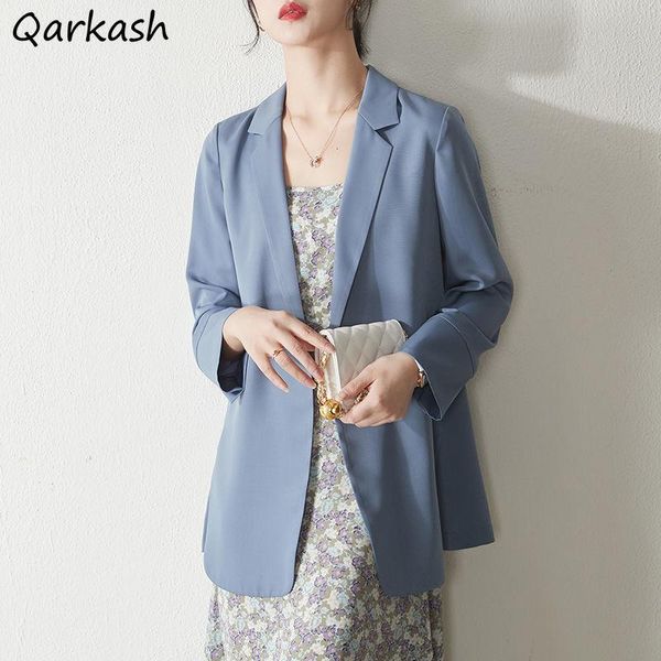 

women's suits & blazers blazer women summer fashion female korean style sun protection all-match simple solid daily streetwear loose ch, White;black